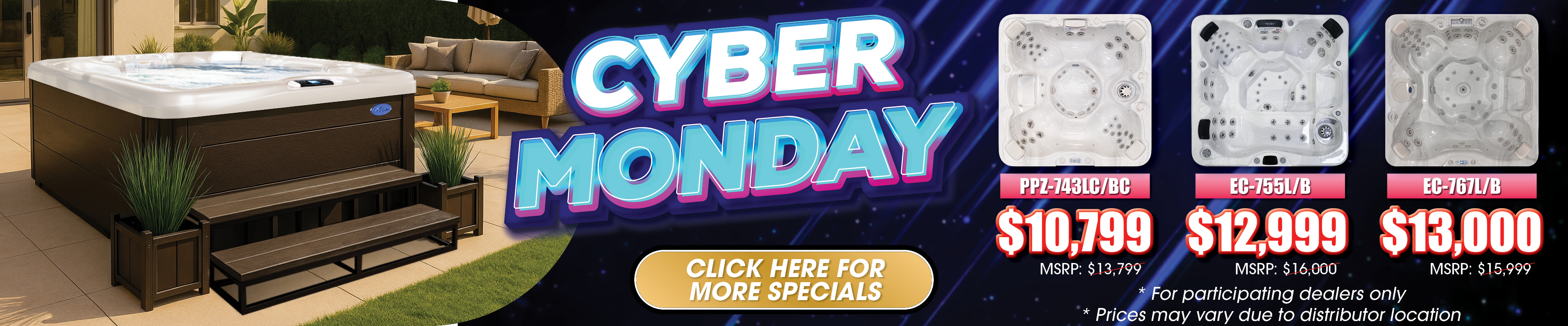 Calspas hot tub being used in a family setting - Inglewood