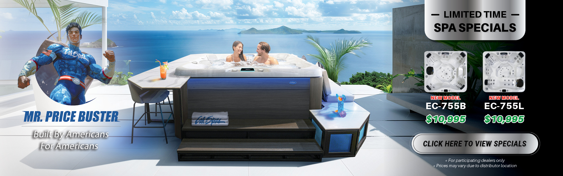 Calspas hot tub being used in a family setting - Inglewood