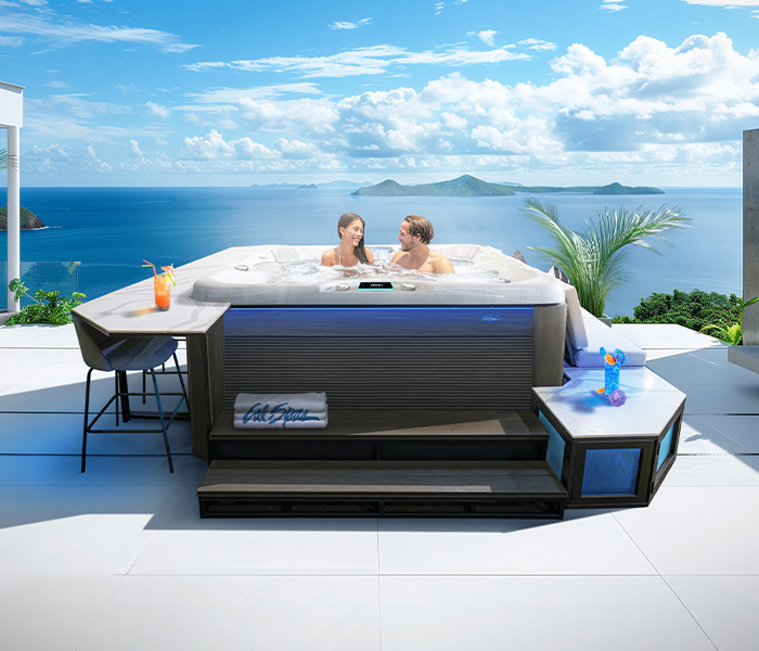 Calspas hot tub being used in a family setting - Inglewood